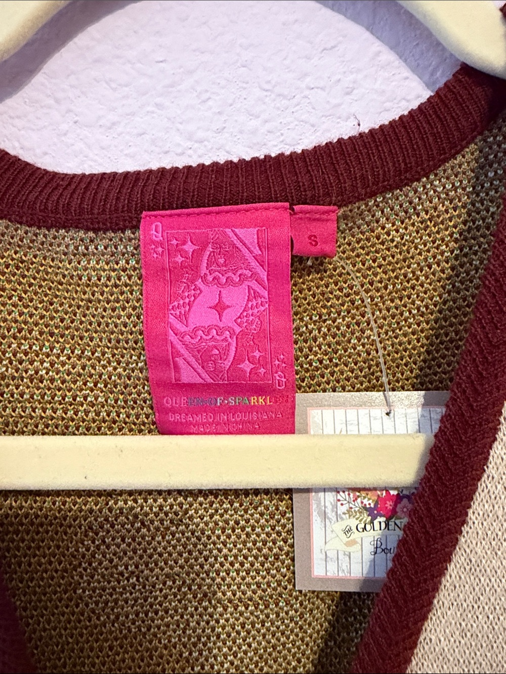 Queen Of Sparkles Western Knit Vest - Picture 5 of 5